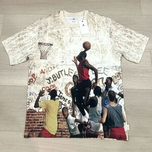 Nike Air Jordan Graphic Basketball Playground Dunk T Shirt Mens Medium New